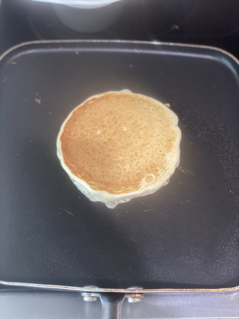 fluffy birthday pancakes